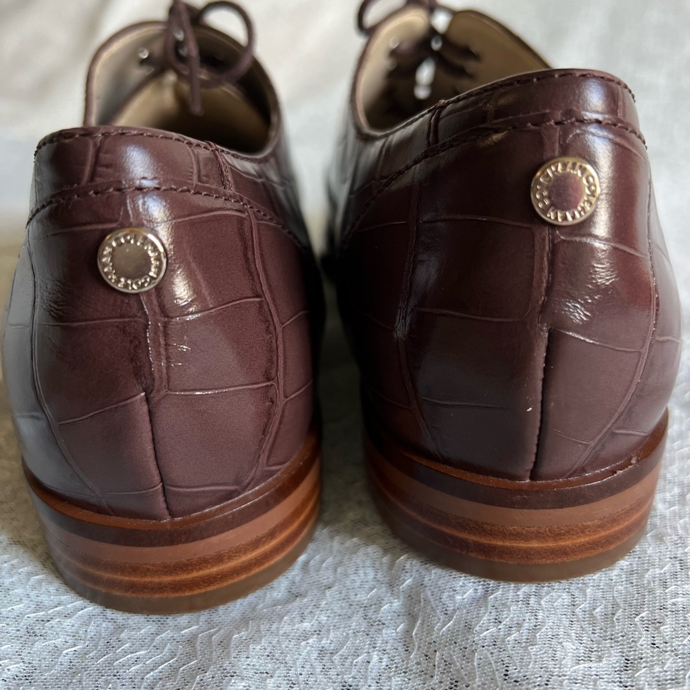 Cole Haan Women’s Croc-Embossed Brown Oxfords - Picture 6 of 6